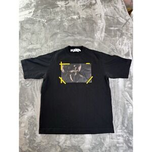 OFF-WHITE Arrow Carav Mercy Skat S/S Tee Shirt Black / Orange Streetwear Hip Hop